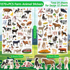LINAYE farm stickers for water bottles provide waterproof decoration.