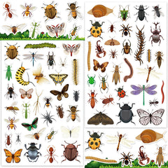 LINAYE insect stickers bulk front view, versatile for crafts
