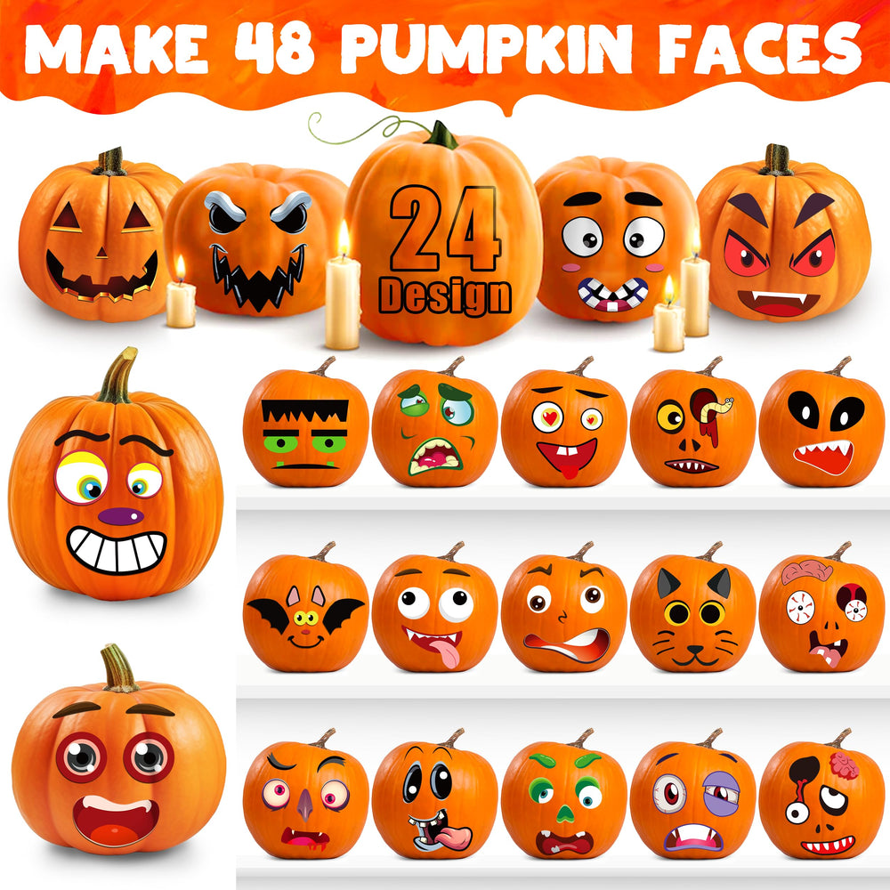 LINAYE kids-safe decorating kit promotes imaginative pumpkin art without carving.
