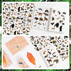 LINAYE 86 designs brighten envelopes and scrapbooks with jungle characters.