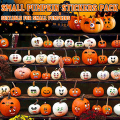 LINAYE small pumpkin decor stickers fit mini pumpkins