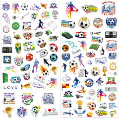 LINAYE soccer stickers bulk pack with 96 designs for vibrant decoration and party favors