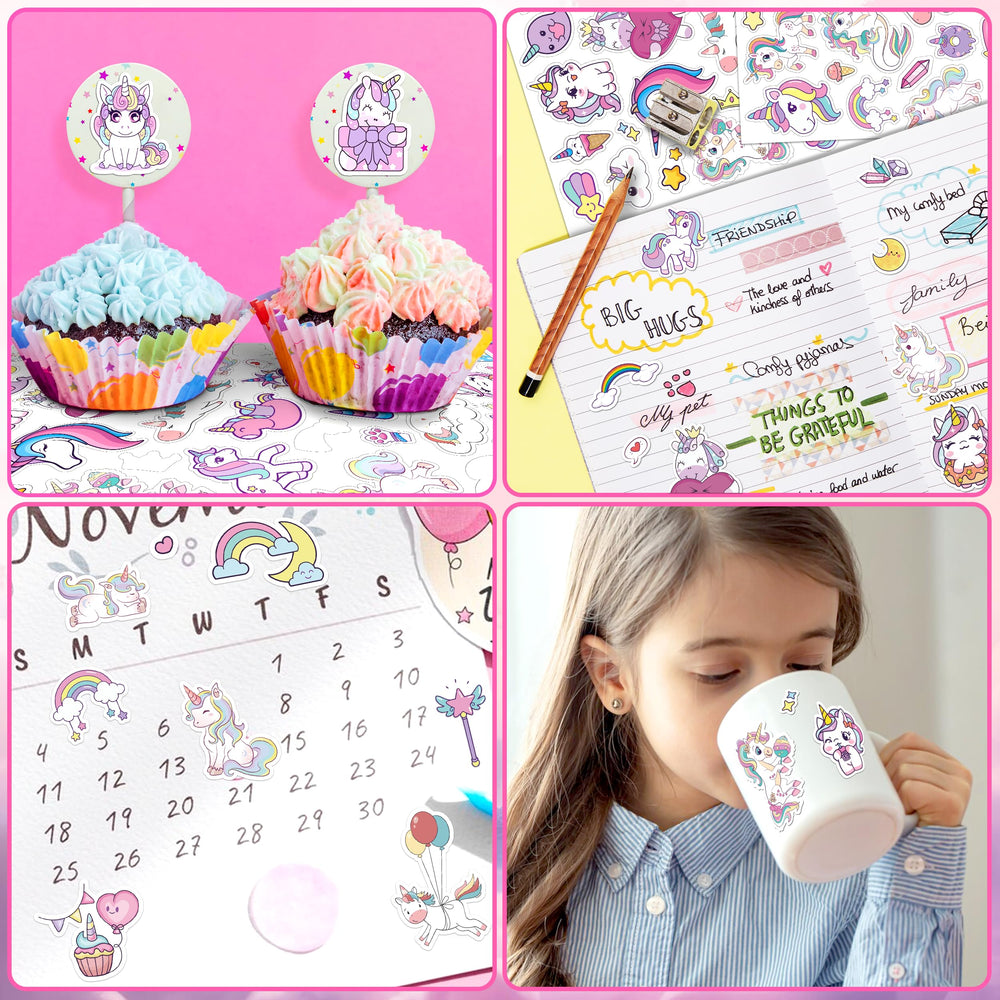LINAYE unicorn stickers water bottle decor adds charm and personalization
