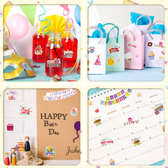 LINAYE varied birthday designs with cake and balloons