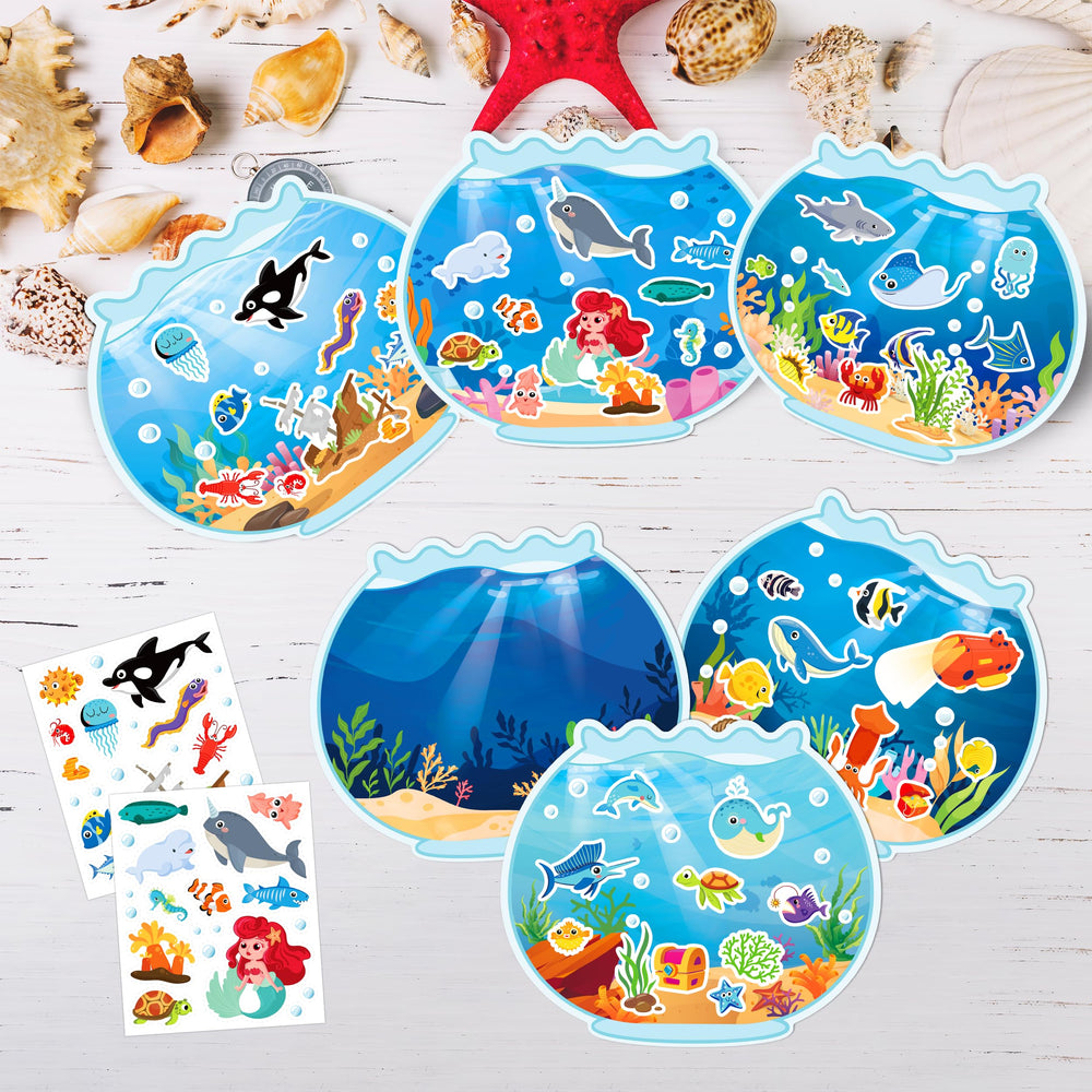 LINAYE waterproof ocean stickers stay put on outdoor crafts