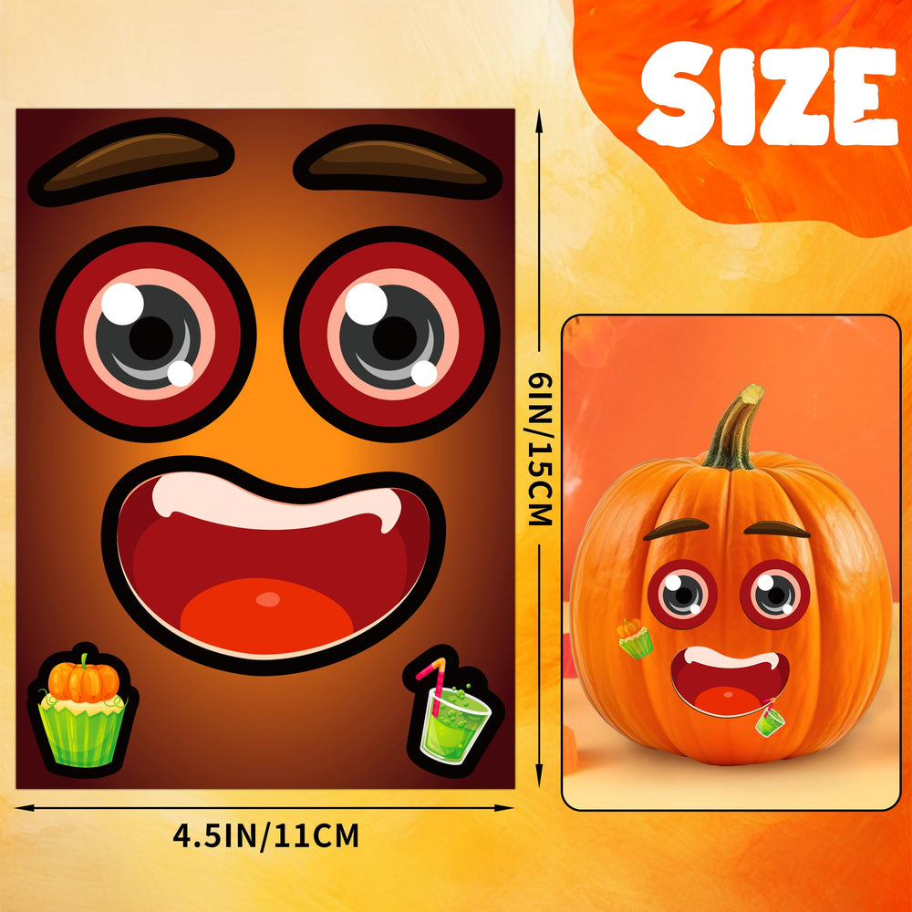 LINAYE waterproof pumpkin stickers withstand rain and moisture for outdoor or indoor decorating.