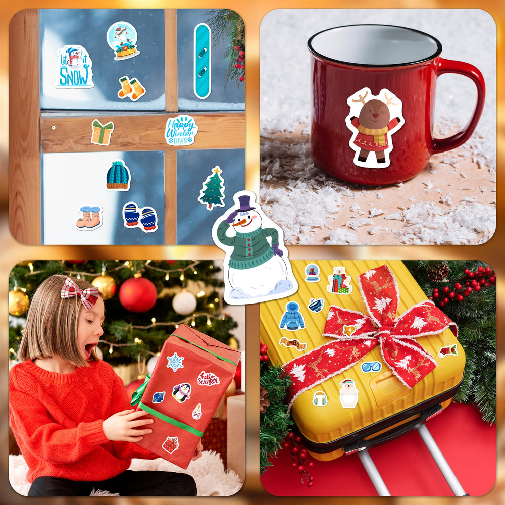LINAYE winter stickers snowflakes for festive activities and party favors