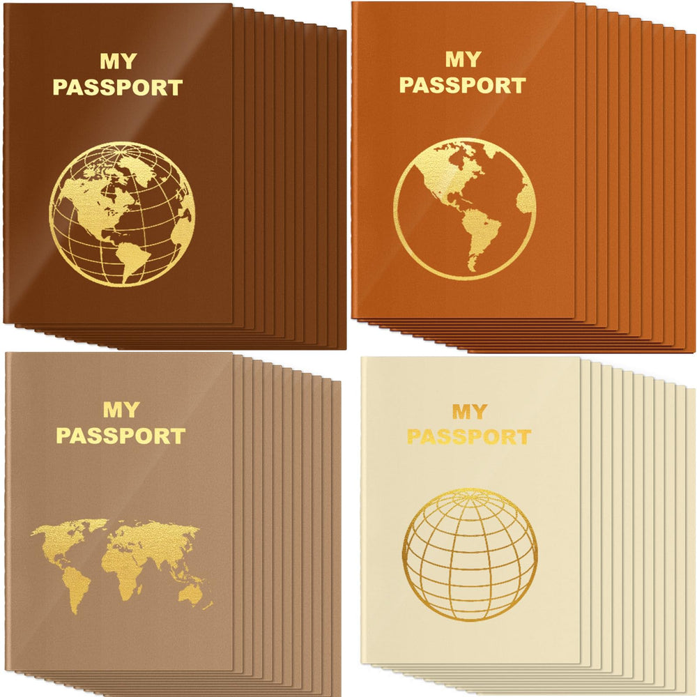 Lincia blank passport book with light brown cover, ideal for travel notes and diaries.