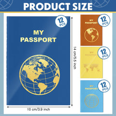 Lincia blank passport book with sky blue cover, ideal for capturing travel memories