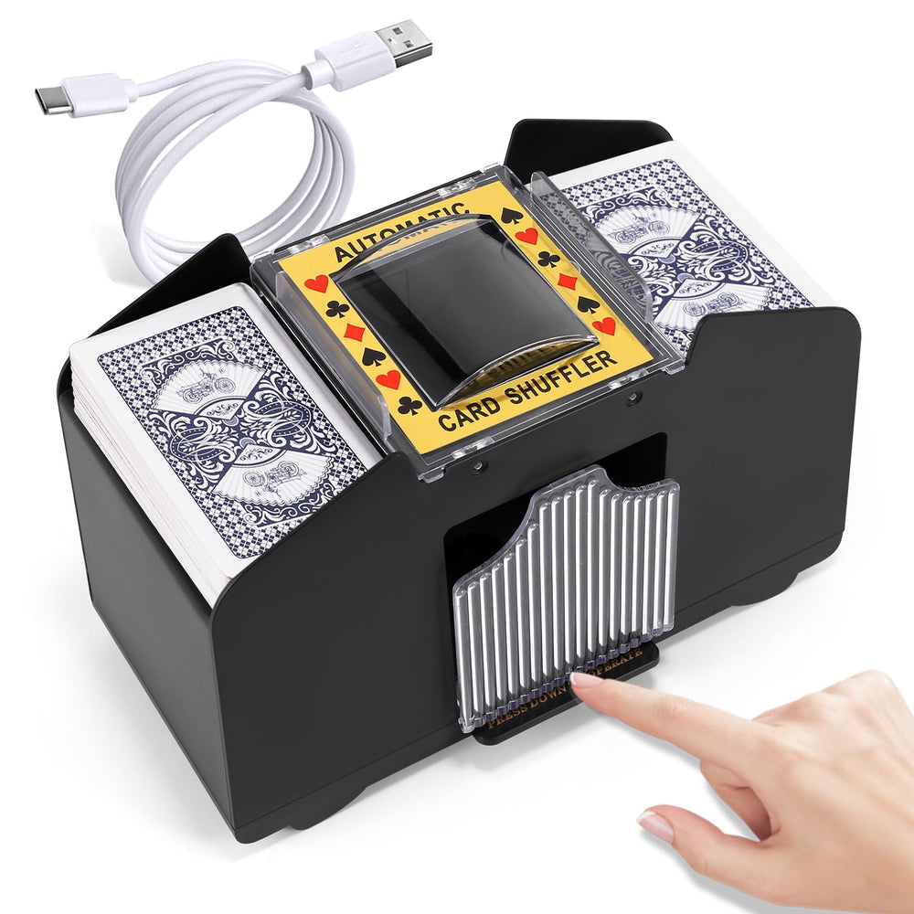 Lineba Card Shuffler for 4-deck fast shuffle, smooth gameplay