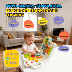 LINEQIC Busy Board sliding windows improves hand-eye coordination during play