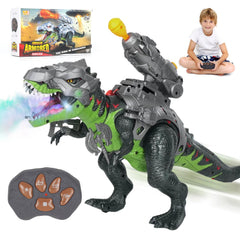 LINEQIC seven-color spray dinosaur with movable legs for interactive play
