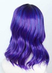 Linfairy kids purple dye wig measures 50-54 cm for kids