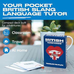 Lingo British slang collection image displays a variety of everyday phrases.