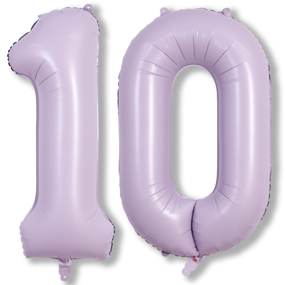 Lingqiang 40in pastel purple number balloon displaying the digit 1 for festive decor