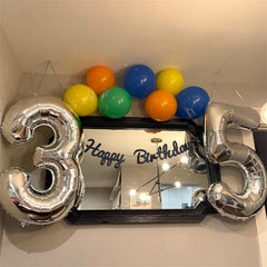 Lingqiang 40-inch foil balloon floats with helium for airborne decor.