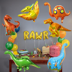 Lingqiang balloon ribbon ties the set neatly for hanging or wall display.