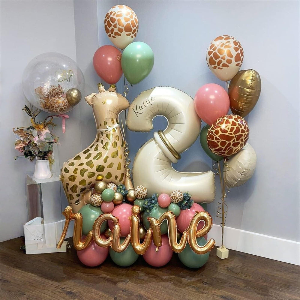 Lingqiang reusable beige number 1 balloon for future celebrations.