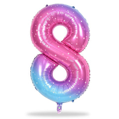 Lingqiang party decor 8 number balloon ideal for festive occasions.