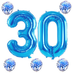 Lingqiang birthday decor kit enhances celebrations with bold blue tones