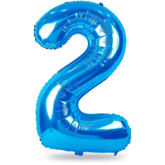 Lingqiang Blue 2 Balloon front view for a bold party backdrop