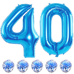 Lingqiang blue 40-inch number 4 foil balloon ideal for bold 40th celebrations