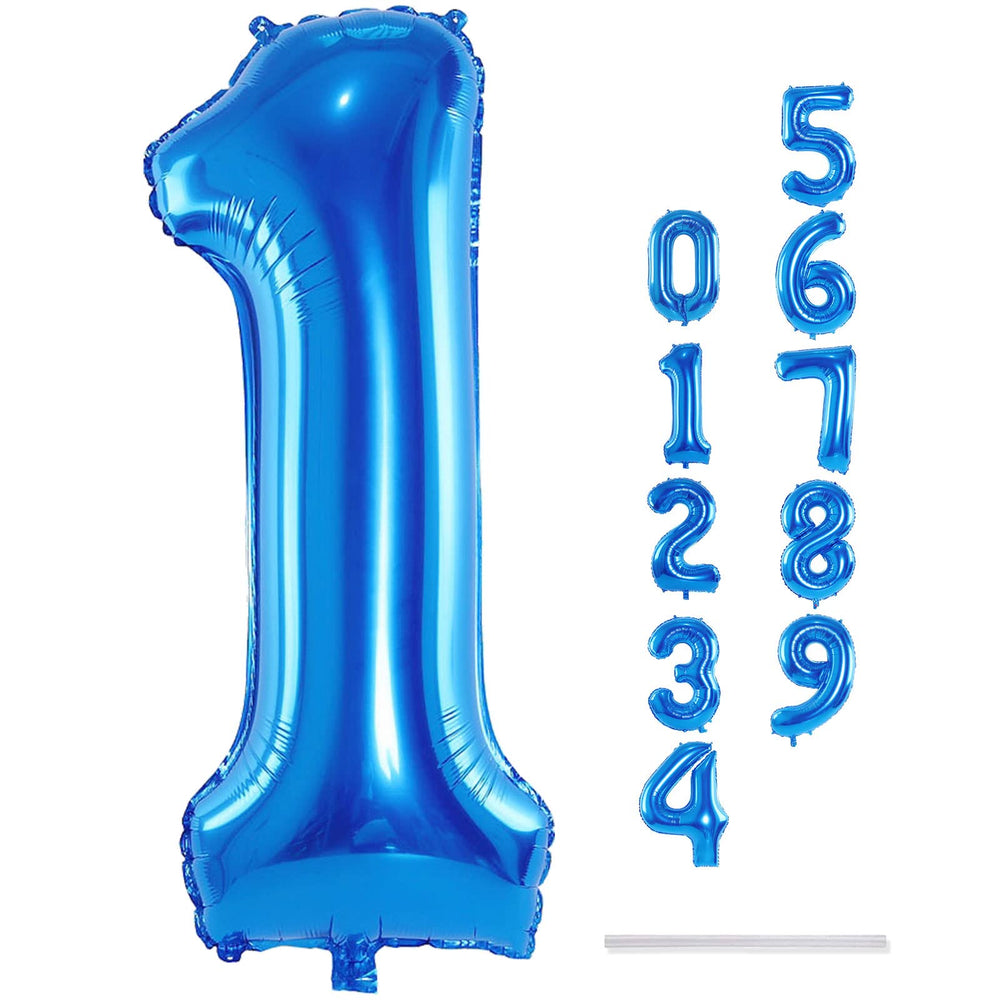 Lingqiang blue number 1 balloon pack for party styling