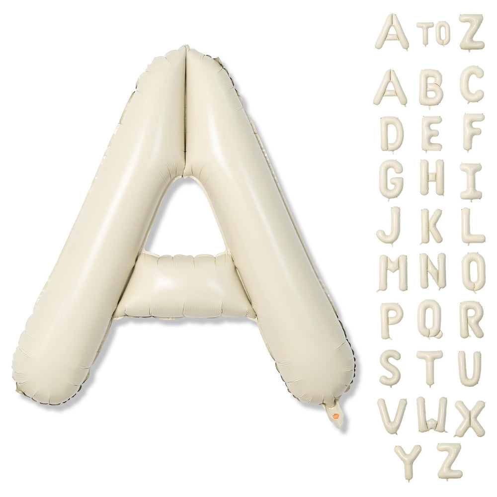 Lingqiang Cream A balloon, 40-inch foil letter for eye-catching party decor