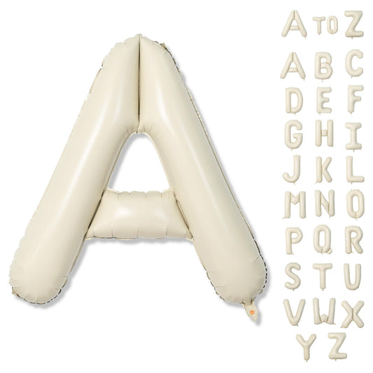 Lingqiang Cream A balloon, 40-inch foil letter for eye-catching party decor