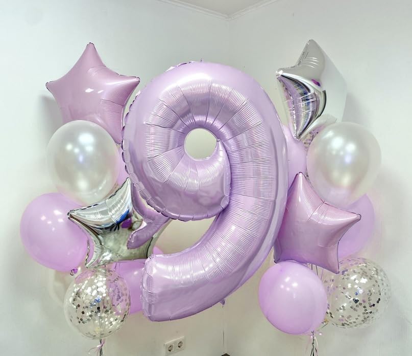 Lingqiang giant 40inch number balloon creates a striking wall or backdrop