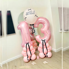 Lingqiang helium-ready 40-inch number 3 foil balloon for floating decor