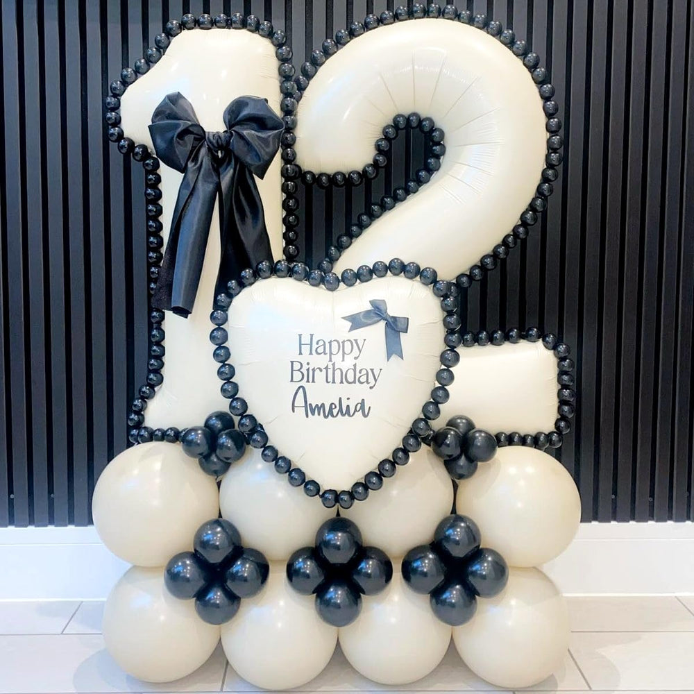 Lingqiang number 1 balloon helium-floating in celebration space.