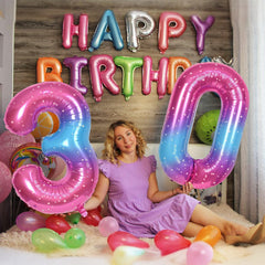Lingqiang number balloon 8 for wall mounting and hanging party setups.