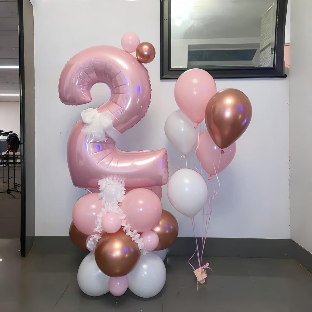 Lingqiang 2 balloon celebration prop enhances birthday or graduation themes