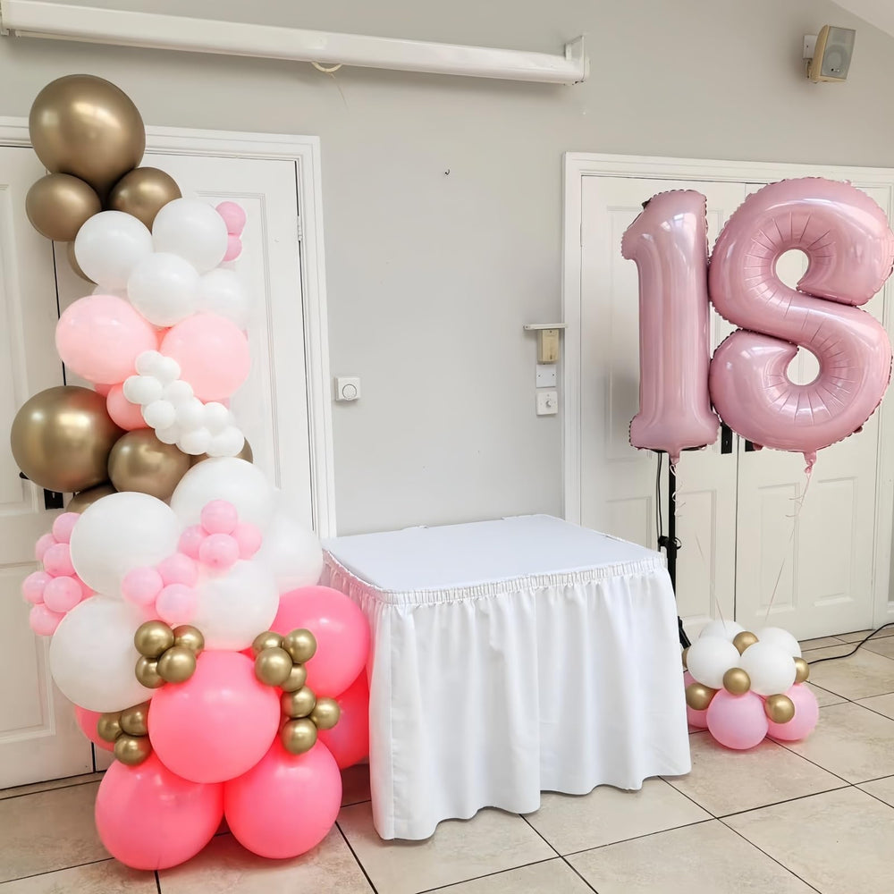 Lingqiang pastel pink 40-inch foil number 6 balloon supports versatile celebration themes