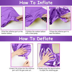 Lingqiang purple confetti balloons 12-inch assembly for festive color and bounce.