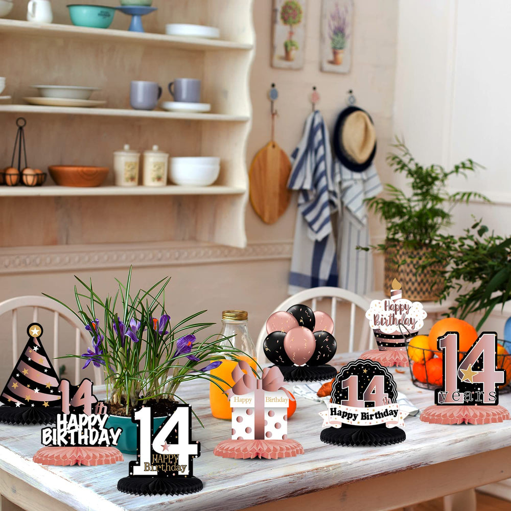 LINGTEER rose-gold theme coordinates with cake and walls for cohesive styling