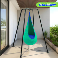 Lingvee outdoor garden swing frame featured for sturdy weatherproof play