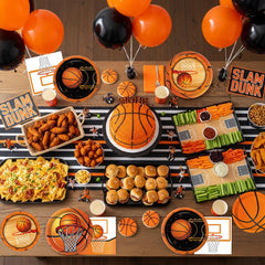 LINHAXM basketball banner creates a festive photo backdrop