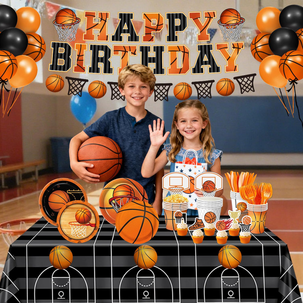 LINHAXM basketball napkins with coordinated print for quick cleanup