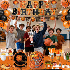 LINHAXM basketball tablecloths protect surfaces and brighten the party