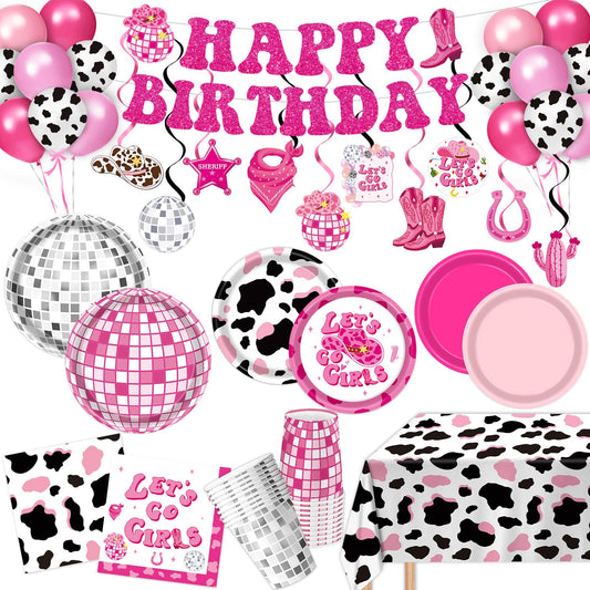 LINHAXM cowgirl banner creates a festive western backdrop for parties