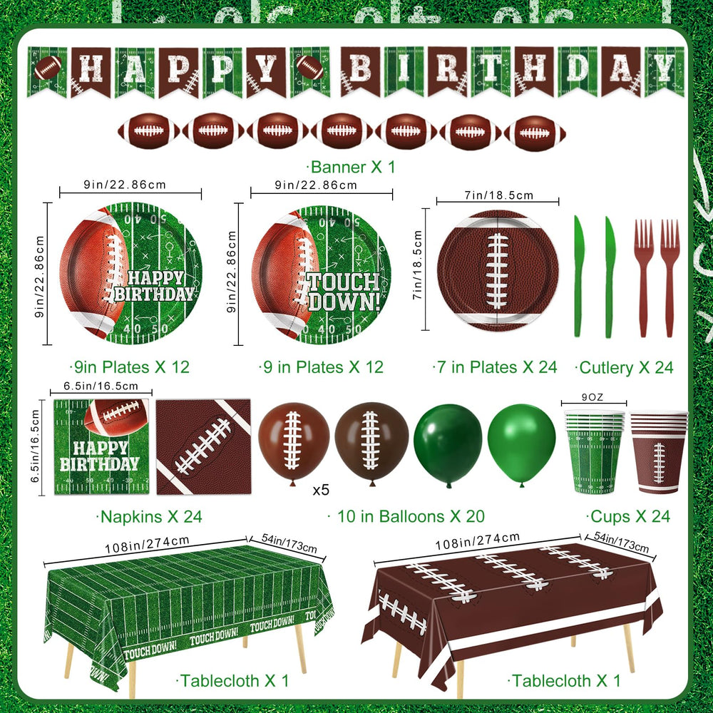 LINHAXM football napkins, dual designs for quick cleanup after games