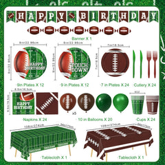 LINHAXM football napkins, dual designs for quick cleanup after games