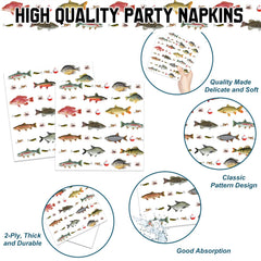 LINHAXM Gone Fishing cups 9oz for drinks and minimal wash-up