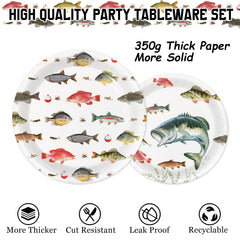 LINHAXM Gone Fishing napkins for mess control and quick setup