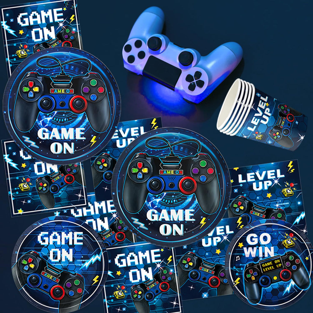 LINHAXM napkins match the gamer theme for quick cleanup.