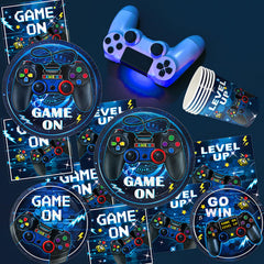 LINHAXM napkins match the gamer theme for quick cleanup.