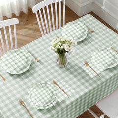 LINHAXM sage green gingham cups convenient beverages and easy disposal.