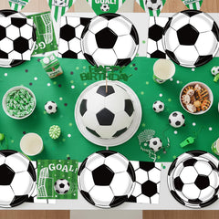 LINHAXM soccer napkins with stadium vibe for tidy, festive moments